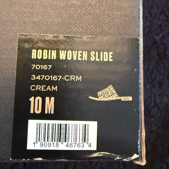 Frye Women's Tan Woven Slide Sandals - Picture 6 of 8